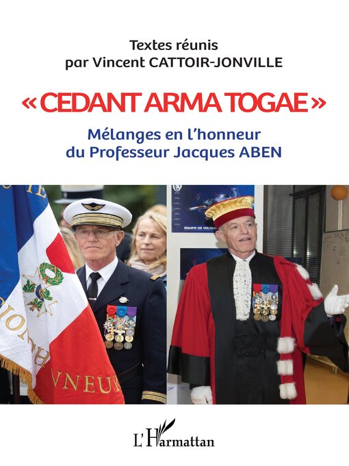 Title details for Cedant arma togae by Vincent Cattoir-Jonville - Available